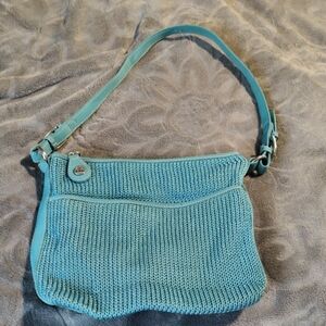 The Sak Teal Knit Shoulder Bag